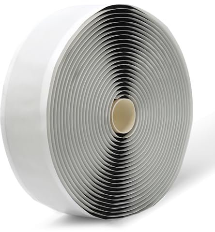 LLPT Ruban Butyle | Joint Étanche à l'Eau Épaisseur 5mm | pour Réparation Étanche EPDM RV Fenêtre Verre Bateau Toit Tuyau (BST5110) | Noir | 51mm x 10m