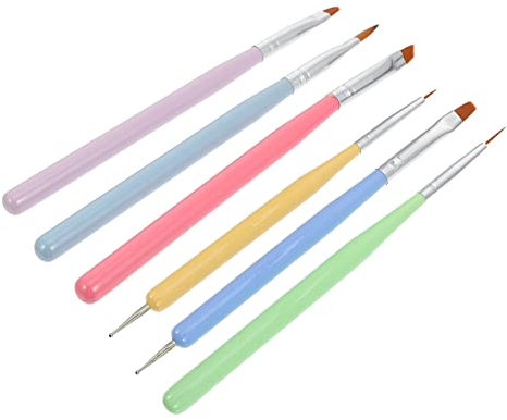 WEKADRIN 1set Nail Pens Manicure Kit Nail Art Brush Designs Flexible and Tools for Professional and Home Use for Manicure Art