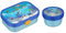 Mepal | Kinder Obst- und Bento Box | Campus meets Fruits | Spülmaschinenfest & BPA-frei | 300 & 750 ml | Mit Fächern, Gabel & Clip-Verschluss | Perfekt für Snacks & Mahlzeiten | Tropical Ocean