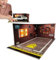 Vitrine de voiture modèle – Diorama garage, Mini décor LED | Maquette de garage à l’échelle 1:24 pour amateurs de modélisme, équipée de lumières LED et d’un espace réaliste pour mettre en valeur des v