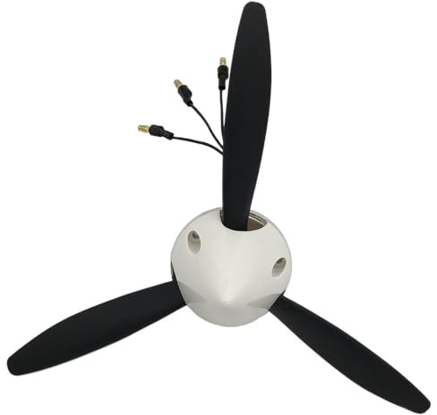 JfdLbv 1060 10x6x3 Blatt Propeller mit Motor ESC Power System Fit for RC Scale Flugzeug DIY(Pro Spinner Motor 1)