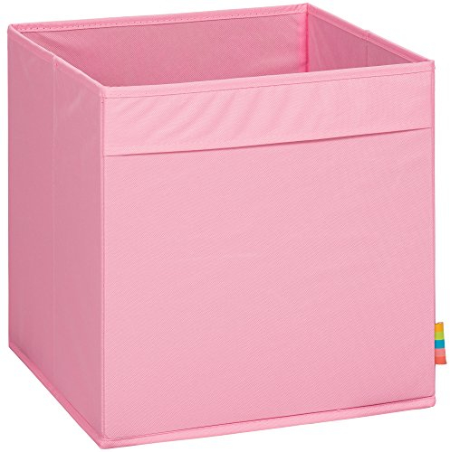 Storanda | Aufbewahrungsbox Regal | Faltbare & Extra Stabile Kallax Boxen Aufbewahrung | Aufbewahrungskorb Regalbox für Würfelregal | Ideal für Zuhause & Kinderzimmer | 33x33x33 cm | Rosa
