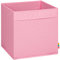 Storanda | Aufbewahrungsbox Regal | Faltbare & Extra Stabile Kallax Boxen Aufbewahrung | Aufbewahrungskorb Regalbox für Würfelregal | Ideal für Zuhause & Kinderzimmer | 33x33x33 cm | Rosa