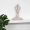 Moritz Skulptur Yoga Lady I Schneidersitz Siddhasana Pose I 37 x 26 x 8 cm I Mangoholz Holz Deko Figur I Wohnzimmer Dekoration I Tisch Deko I Skulpturen Deko Modern