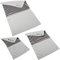 LENS-AID Pochette pour Appareil Photo, Objectif, etc., Sac pour Appareil Photo Reflex numérique, etc, Gris, Lot de 3 (S,M,L)
