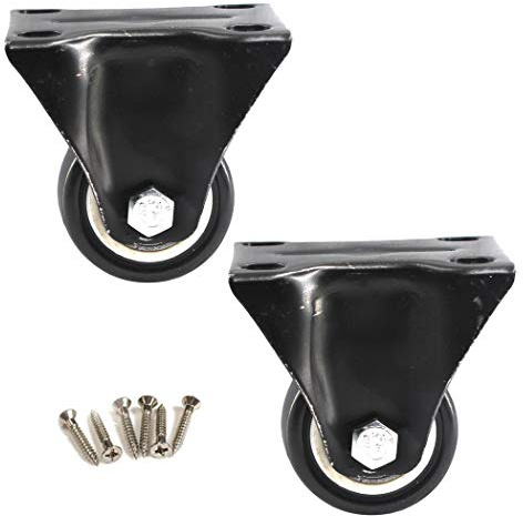 φ50mm Möbelrollen, feste Rollen 70 kg Tragkraft für jedes Rad (2 Stücke)