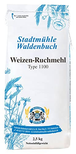 Stadtmühle Waldenbuch Weizen - Ruchmehl Type 1100, 2,5 kg