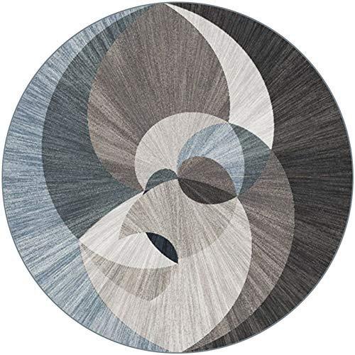 WZLL Tappeti Rotondi Moderni Soggiorno Divano Tappeto Rotondo Large Lavabile in Lavatrice Interno Tappetino Diametro 80cm/100cm/120cm/140cm/160cm/180cm/200cm (Color : Multi-olored, Size : Ø120cm)