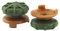 Lot de 2 rallonges de poignée de rechange pour manette de PS4 FPS (vert kaki)