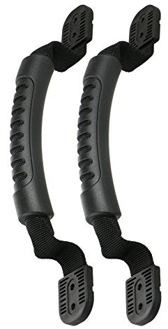 ihreesy Kajak Griff,2 Stück 11,6 Zoll Boot Tragegriff Schwarz Riemengriff Seitenmontage Handle Gummi Transport Griffe Carry Grab Griff Ersatz für Kayak Boot Kanu Koffer Gepäck Surfbrett