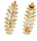 Lot de 2 barrettes à cheveux dorées pour fête d'Halloween, déesse grecque, feuilles dorées (pinces à cheveux pour Halloween en forme de feuille dorée)