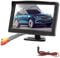 OBEST Telecamera di backup con schermo LCD da 5 pollici, telecamera di retromarcia con monitor, impermeabile, per SUV per auto 12V
