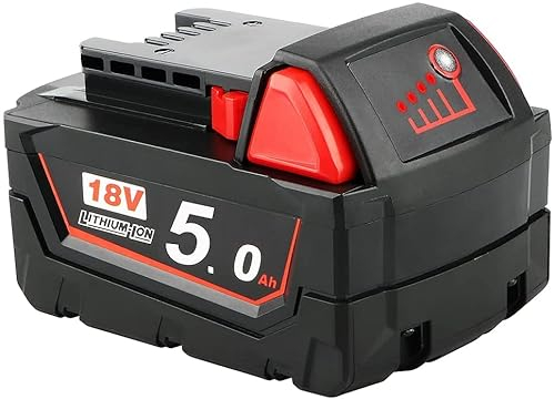 Waitley 5.0Ah 18V Batterie de Remplacement pour Milwaukee M18 48-11-1850 48-11-1852 48-11-1820 48-11-1828 48-11-10 Milwaukee M18 Outils
