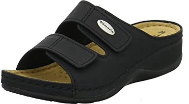 Tamaris Femme 1-1-27510-28 Sandale Plate, Noir, 40 EU