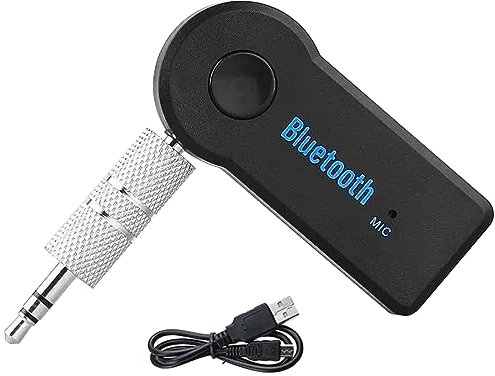 Wireless Bluetooth Receiver Mini Portable Audio Adapter with Mic For Hands-free Calls Home Car Stereo Aux 3.5mm Jack