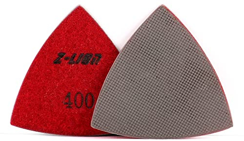 Z-Lion Diamant-Schleifpad, galvanisiert, dreieckig, Körnung 400, für oszillierende Werkzeuge
