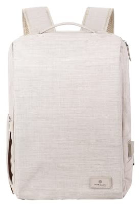 Nordace Siena II Backpack Beige – intelligenter Rucksack, Laptop Tasche, arbeitstasche Damen arbeitstasche Herren Bag School Bag tagesrucksack Schulrucksack, Studenten Rucksack Tragetasche