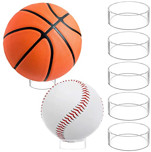 5 Stück Acryl Transparent Display Ständer, Ballhalter Kugelhalter Transparenter Acryl Riser Display Ständer Transparente Acrylständer Riser Regal Acryl Display Ständer für Golf Ball Kristallkugel