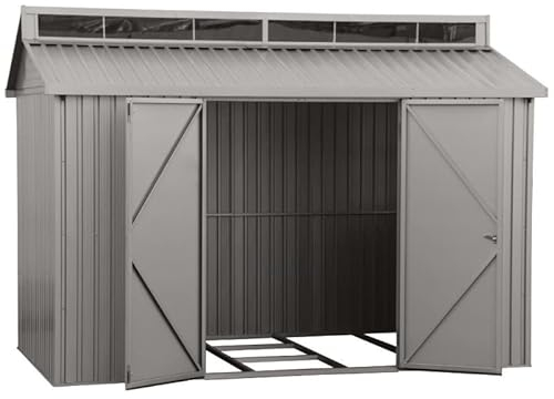 Ezooza Haus aus Aluminium 10'x6' Duramax 323 x 182 x 230,5 cm Farbe Grau
