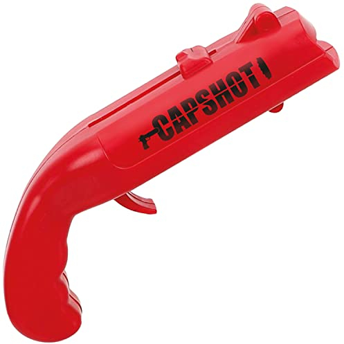 Décapsuleur CapGun® | Ouvre-Bouteille + Lance Capsules | Idée Cadeau Originale et Fun | Qualité Premium | Lanceur Insolite pour Apéro & Fête | Jeu drôle à faire en Soirée | OriginalCup®