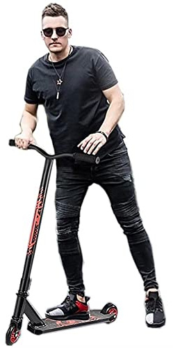 SZCQ Pro Scooters Stunt-Scooter für Kinder ab 8 Jahren, Erwachsene, kompletter Trick-Scooter für Fortgeschrittene, Anfänger, fortgeschrittene und professionelle Fahrer, BMX-Stunts, Rot