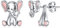 Shusukue Cute Elefant Ohrstecker Sterling Silber 925er Elefanten Ohrringe für Mädchen