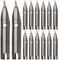Operitacx School Pens Set 15pcs Pen Ink Art Nibs Fountain Pen Calligraphy Nibs Kits for Beginners Glass Pen Manga Nibs Glass Dip Pen Comic Spare Quill Sharp Point Fountain Pens for Writing