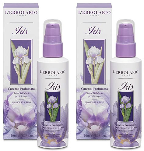 2x L'Erbolario - IRIS Carezza Profumata - 150 ml - Emulsione Fluida Vellutante per il Corpo - Pacchetto da 2 confezione da 150 ml l'una + in OMAGGIO 2 Tisane Funzionali Viropa