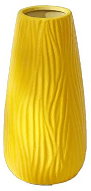 Vase Pour Fleurs, Vase De Décor à La Maison Vase En Céramique Moderne Vases Violets Vase Bleu Vase Orange Vase Jaune Pour Pièce Maîtresse De Table à Manger(Color:Jaune)