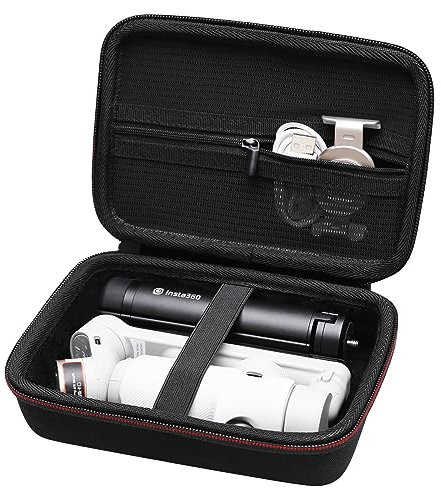 LTGEM Hard Travel Case Compatible with DJI Osmo Mobile SE/Osmo Mobile 7P/7/Osmo Mobile 6, Insta360 Flow/Flow Pro/Flow 2 Pro Foldable AI Phone Gimbal, hohem iSteady X3 SE Gimbal Stabilizer (Case Only)