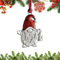 Weihnachtsschmuck, 2023, massives Zinn, Weihnachtsbaumschmuck, handgefertigt, Metall, zum Basteln, Sammlerstücke für Weihnachtsbäume, Zuhause, Party, Geschenke (Weihnachtsmann-Zwerg)