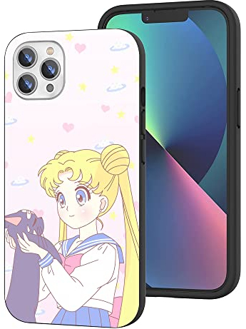 CHENQIAOHU Kompatibel mit iPhone 15 Pro Max Hülle, Ganzkörperschutz Stoßfeste Schutzhülle Slim Thin Cover (Anime-Sailor-Moon-Magic-8)