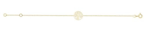 Ellie Rose London BR613 Bracelet arbre de vie en or jaune 9 carats pour bébé, Or 9 carats