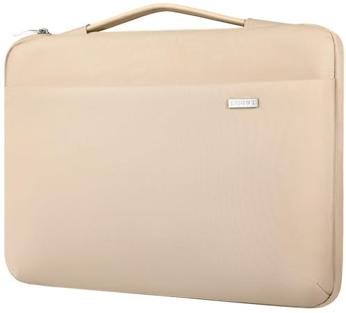 LANDICI Laptop Case Sleeve 13 13.3 Inch with Handle, 360°Protective Waterproof Computer Cover Bag for MacBook Air 13 M1/M2/M3, MacBook Pro 13, Ipad Pro 13 2024, Apricot