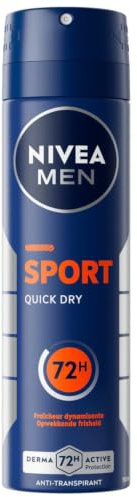 6er Pack - NIVEA Men Deospray Sport, Anti-Transpirant 72H Quick Dry - 150 ml