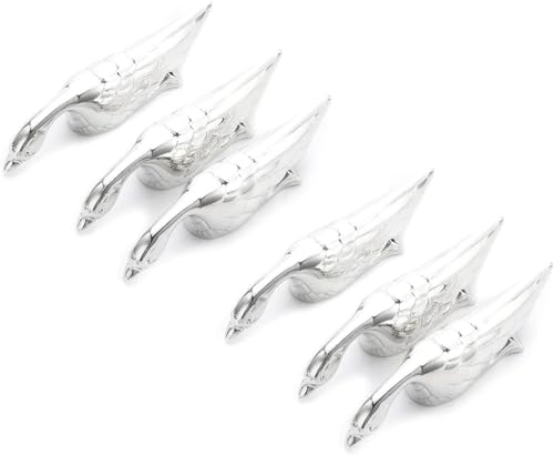 Swan Lake repose-couteaux pour la table dressée, argent, lot de 6