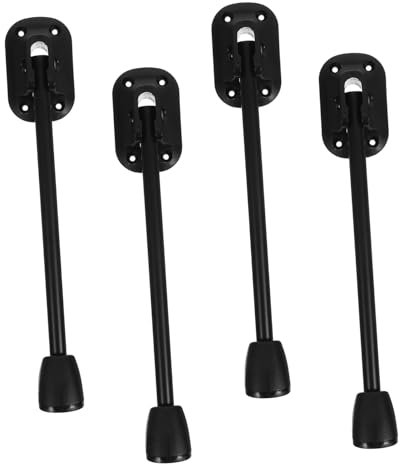 Hoement Lot de 4 Pieds de Table en Fer Pieds de Bureau Pieds de Table de Bureau Pieds pliants Modernes et Robustes pour Meubles