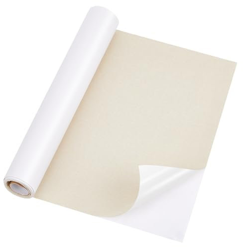 PH PandaHall Leinenstoff Patch 100x30cm Selbstklebende Reparaturflicken Klebeband Dekorative Kleidungsflicken Für Hosen Jeans Sofa Basteln Beige