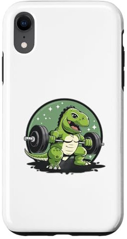 iPhone XR A Dinosaur with Heavy Weights Case