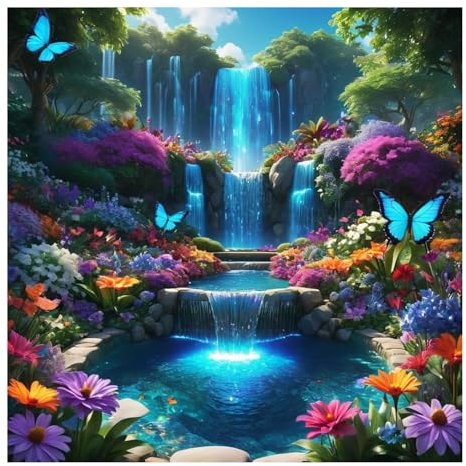 Diamond Painting Peinture Diamant Adulte Paysage DIY Peinture Broderie Diamant Painting Kit Complet Pour Décoration Murale 30x30cm