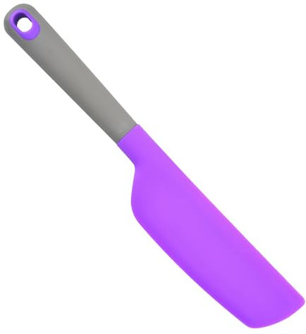Spatola Silicone Cucina Lunga 32,8 x 5,5 cm, Raschietto Silicone da Cucina, Spatola di Gomma Grande, Resistenti al Calore Spatola Miscelare da Cucina per Dolci Cucinare e Cuocere Forno (Viola)