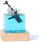 DTREELS Ozean-Megalodon-Ornament, Epoxidharz-Nachtlicht, simulierte Ozeanlandschaft, Tisch, Handm Taucher, Wal, Atmosphäre, Lampe, Buckel
