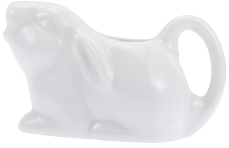 LALADEFIEE Ceramic Kettle Niedlicher Tierform Handgefertigtes Milchkännchen Keramik Für Restaurant Und Zuhause Leicht Zu Reinigen Lagern