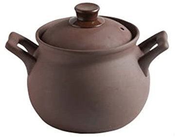 CRBUDY Kochtöpfe Auflauf Hochtemperaturbeständiger Tontopf Suppentopf Keramik Lila Auflauftopf Suppentopf Schmortopf Offenes Feuer Haushaltstontopf Reissuppentopf