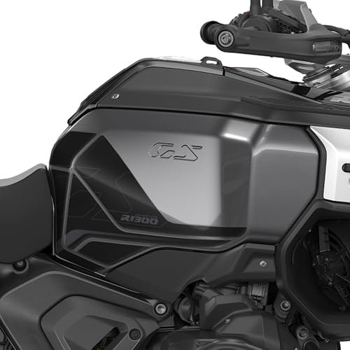 Tankprotektoren aus Kunstharz, 3D, kompatibel mit BMW R 1300 GS ADV FM-1146 (Triple Black, Modell B)