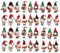 Calendrier de l'Avent Casse-Noisette 2024, calendrier de l'Avent Casse-noisette, calendrier de l'Avent Casse-Noisette, 36 pièces calendrier de compte à rebours de Noël, pendentifs casse-noisette,