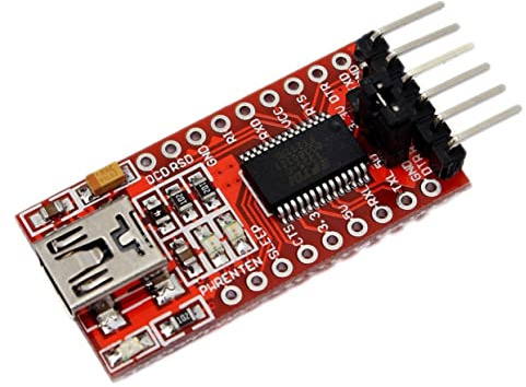 AZIDWERYQ Ft232rl ftdi Mini USB auf TTL FT232RL Seriell Konverter Adapter USB Mini USB auf TTL Adapter Seriell Adapter Rot