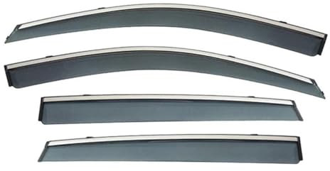 ARRPO Auto-Windabweiser, 4 Stück, for Benz, for W211 2002–2008, Auto-Seitenfenster-Visier, Sonne, Regen, Fensterabweiser, Regenschutz, for Aufkleben Windabweiser