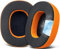 SOULWIT Cooling-Gel Replacement Earpads for Skullcandy Hesh 3/ANC/Evo & Crusher Wireless/ANC/Evo & Venue ANC Over-Ear Headphones, Ear Pads Cushions with Ice Silk Fabric - Orange