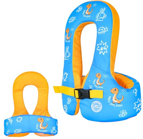 Schwimmlernweste Auftriebsweste für Schnorcheln Schwimmhilfe für Kinder (KS-BD, 3-6)